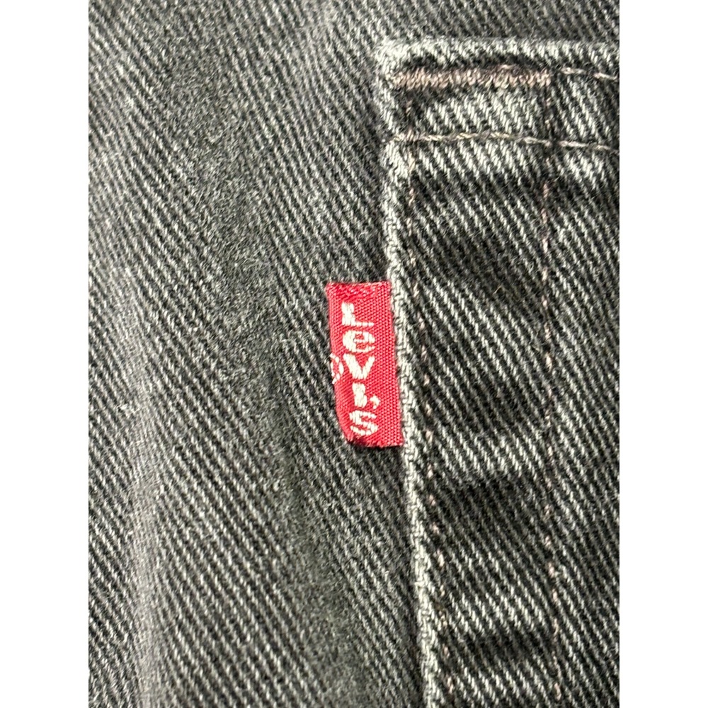 Vintage Levi Strauss 550 Mens Jeans Black Denim Relaxed Fit Size 42x32 July 2000 - Picture 9 of 15